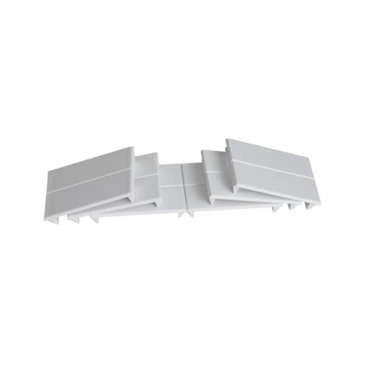 White ceiling light fixture on a white background