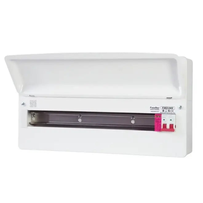 White air conditioner on a white background