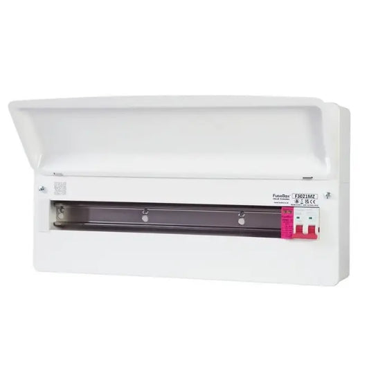 White air conditioner on a white background