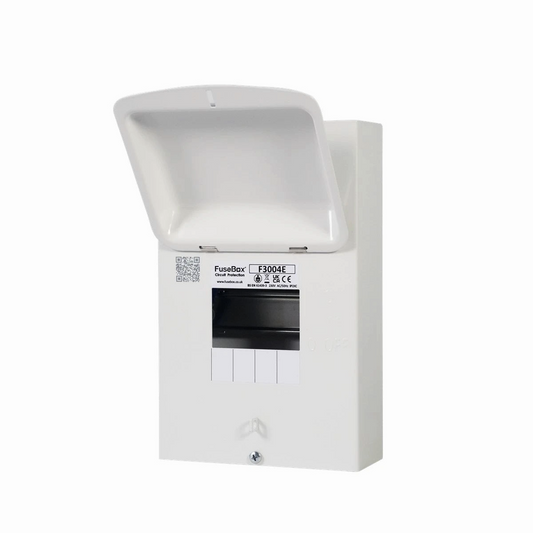 White wall-mounted electronic device with visible branding on a white background