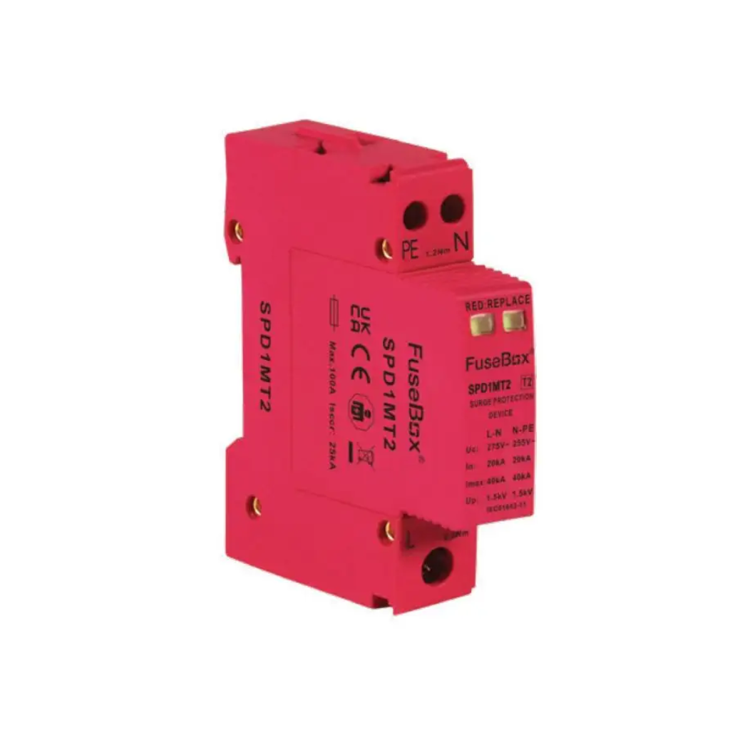 SPD1MT2 Type 2 Surge Protection Device - Single Module SPD | Fusebox Store