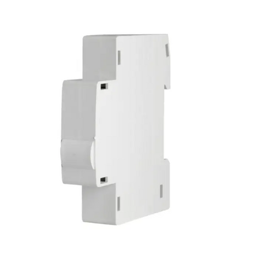 White electrical switch on a white background